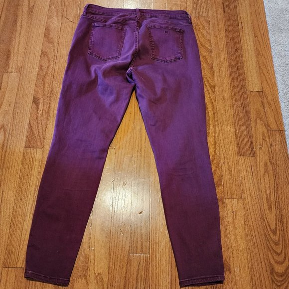 Wash Lab High Waist Purple Jeans with Stretch Size 31 - Picture 6 of 9